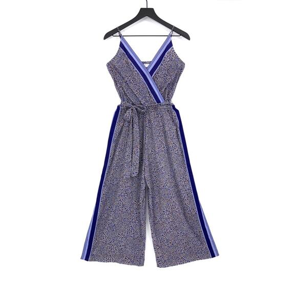 SEAFOLLY Spirit Animal Jumpsuit Blue Cheetah Print S - Picture 1 of 9